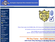Tablet Screenshot of baseballburlington.com